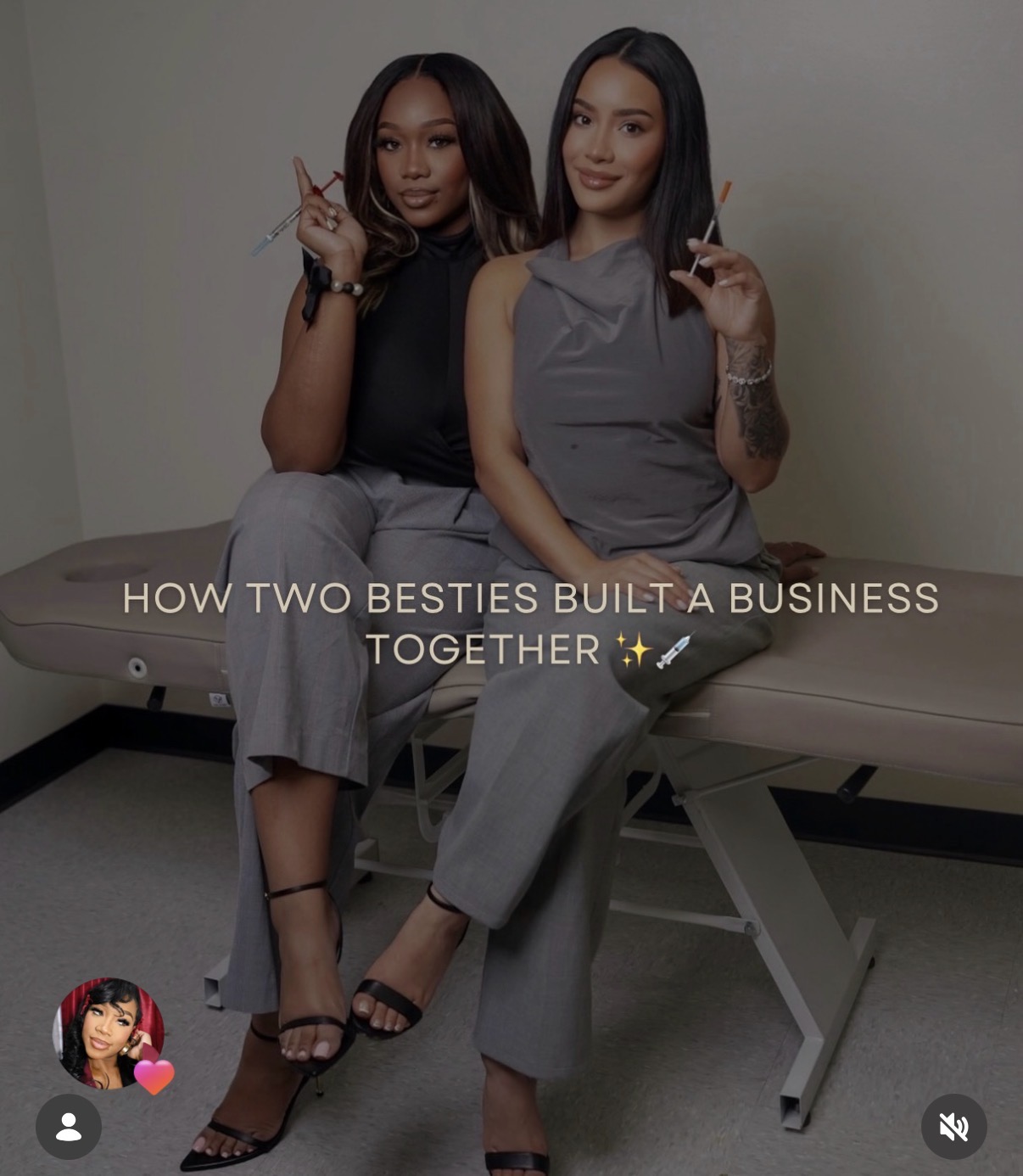 Jeanette and Tahjeira in the treatment room - how two besties built a business together